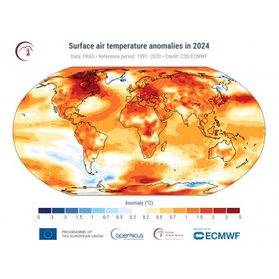 Rapport mondial sur le climat de Copernicus 2024