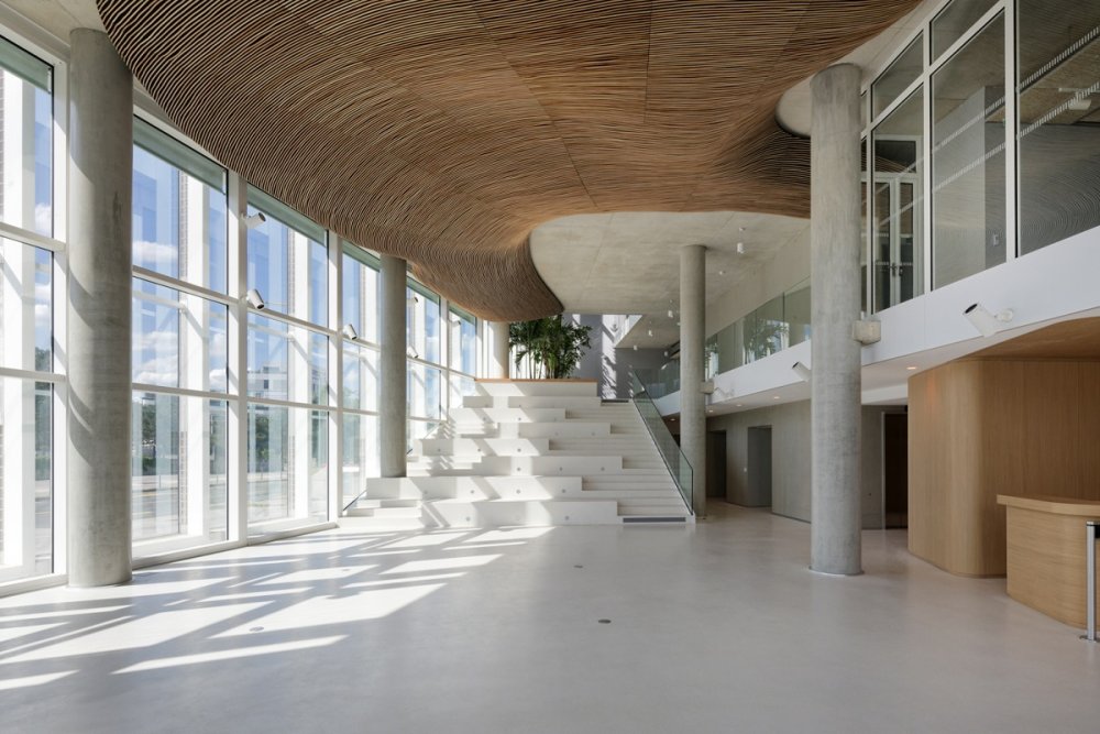 L'Académie de l'OMS vise à devenir un centre de formation pour les soignants du monde entier © Architecte et paysagiste : Ateliers 234 – Photo : Nicolas Fussler 