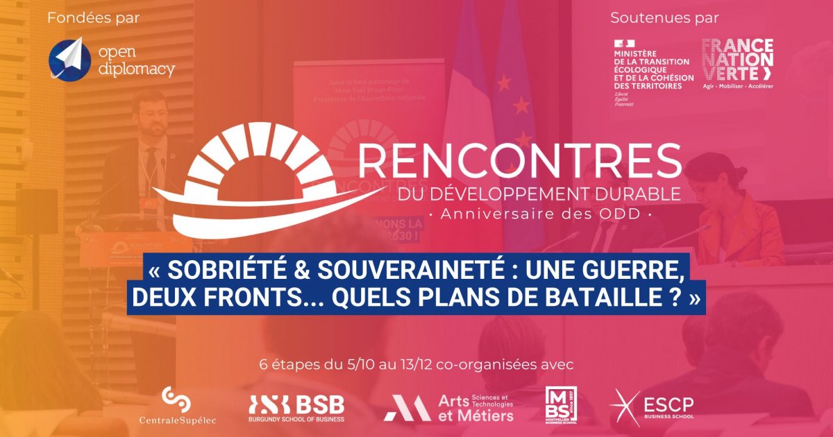 Les Rencontres Du Développement Durable 2023 Lagenda 2030 En France 7650