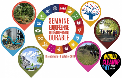 Logo SEDD - 18 septembre au 8 octobre 20 - logo World cleanup up