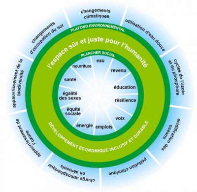 Shéma illustratif de l'économie du Donut